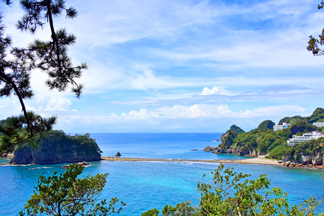 堂ヶ島のトンボロ