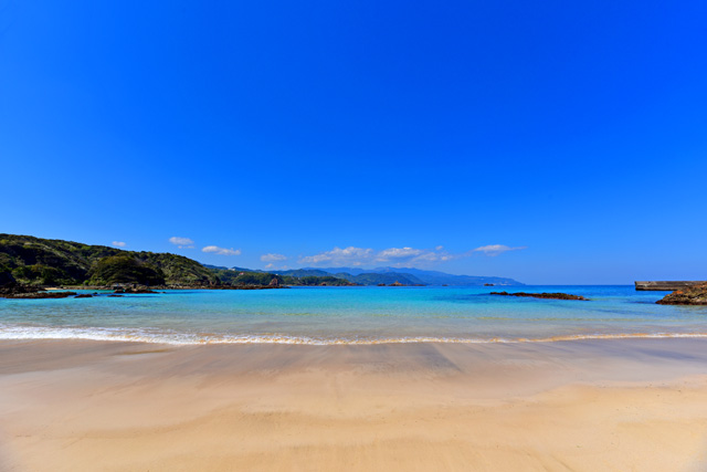 下田市の砂浜ビーチ